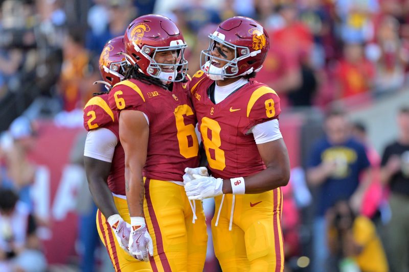 AI-assisted summary
The Trojans’ defense held Michigan to 109 rushing yards, well below their season average.
Freshman running back King Miller rushed for a game-high 158 yards and a touchdown for USC.
The victory boosts USC’s College Football Playoff chances ahead of a crucial game against No. 16 Notre Dame.
LOS ANGELES — Just before Southern California took the field against No. 15 Michigan in what was a must-win for the Trojans, the team was led onto the field by someone that knows all about winning in critical contests.
Women’s basketball star JuJu Watkins led the team out of the tunnel in front of a sold-out Los Angeles Memorial Coliseum. 
Watkins didn’t play on the field, nor will she be on the court in the upcoming season as she recovers from an ACL injury. But her presence was a reminder of someone on campus it’s time to shine when the lights are bright. It’s been something Lincoln Riley and company haven’t shown much since his arrival.
Turns out maybe all Riley needed was some good JuJu. 
The Trojans didn’t fold and Riley finally picked up what he called ‘an important’ first signature Big Ten victory with a 31-13 decision in a major step to prove USC is a potential College Football Playoff contender.
It was a performance USC fans have been waiting for. For the past few seasons, they wondered if Riley would be able to live up to the lofty expectations and paycheck he’s had since arriving from Oklahoma. Each time during his four seasons he was handed a test, it ended with him falling short of that A-grade. 
When USC lost a heart-breaker against Illinois in Week 5, it felt like it could have been the same story in 2025. With Michigan coming to town, the same team that punched the Trojans right in the mouth in their Big Ten debut last season, it was an opportunity to change the narrative.
USC aced its test in convincing fashion − and sparked optimism back into a fanbase hesitant to fully buy into it.
‘Several years ago, it’s kind of what we all dreamed up,’ Riley said. ‘This would be the Coliseum lit up, two iconic programs going at it in a heavy hitter, Trojans coming off the field with the with the victory, and the place totally on fire.’
USC gets off to fast start
Facing one of the best defenses in the country, the Trojans drove quickly for a touchdown on their opening drive to take the early lead. Mistakes prevented USC from adding to its margin, but what had been a leaky defense stepped up. The Wolverines could only muster up a single touchdown as their power rushing game wasn’t able to generate consistent success.
It gave the offense enough time to settle down, and it took off once it did. Another touchdown from Jayden Maiava to Makai Lemon before the half gave the Trojans the lead once more, and they didn’t let go of it for the remainder of the game.
If there was any indication good JuJu was on USC’s side, it came on a third-and-26 in the third quarter. The Trojans appeared content to cede possession with a run play. But freshman running back King Miller blasted through the Wolverine defense for a 49-yard gain that electrified the home crowd. 
Two plays later, Miller ran it in for a touchdown to extend the lead, and Michigan couldn’t recover from it.
USC defense does its part against Michigan
USC didn’t put up the high scoring performance it has mostly done this season, but it certainly clamped down on Michigan. 
The Wolverines entered the night averaging 237.8 yards on the ground, 13th best in the country. Running back Justice Hayes’ 654 rushing yards was the fourth-most in FBS.
Hayes finished with just 51 rushing yards as he dealt with an injury in the first half, and Michigan finished with 109 total yards on the ground. Meanwhile, King, whose role was suddenly elevated thanks to a depleted running back room, had a game-high 158 rushing yards as the Trojans piled up 224 yards on the ground.
Not a bad performance against a team that was giving up on average 77 yards per game on the ground. It was the most rushing yards Michigan had given up since its 2022 meeting with Ohio State.
It felt like USC took it personal for how Michigan’s physicality was the difference last season. This time around, the Trojans looked far more physical, willing to break free from Riley’s finesse identity and rather be the bullies. Michigan’s defensive line had been exceptional at getting to the quarterback, averaging three sacks a game.
On Saturday night, USC didn’t give up a single sack.
‘We’re a tough-ass, physical program,’ Riley said.
Saturday’s win was a resume booster, but it was just the first part of what’s a crucial midterm for the Trojans. They can’t spend long celebrating their victory with next week’s rivalry game at No. 16 Notre Dame on tap. USC hasn’t won in South Bend since 2011, losing six consecutive games inside Notre Dame Stadium.
The winner will see a boost to its playoff chances while the loser will be left with little or no margin for error. The elation in Los Angeles can wind up being a short-term celebration.
‘When you play our schedule, there’s not too much time to celebrate. We know we got another big football game coming up, and we’ll be excited to go back and prepare in the way that we did this week and get ready for (Notre Dame,’ Riley said.
But for now, Riley and USC can start to shed that pretender label – all thanks to some positive JuJu.
This post appeared first on USA TODAY Lincoln Riley gains credibility with USC’s defeat of No. 15 Michigan